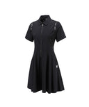 [Legacy Sale] Women Collar Onepiece - Black