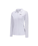 Women's V Neck Long T-Shirt - White