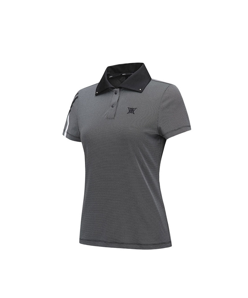 Women's Ice Dots Short T-Shirt - Black