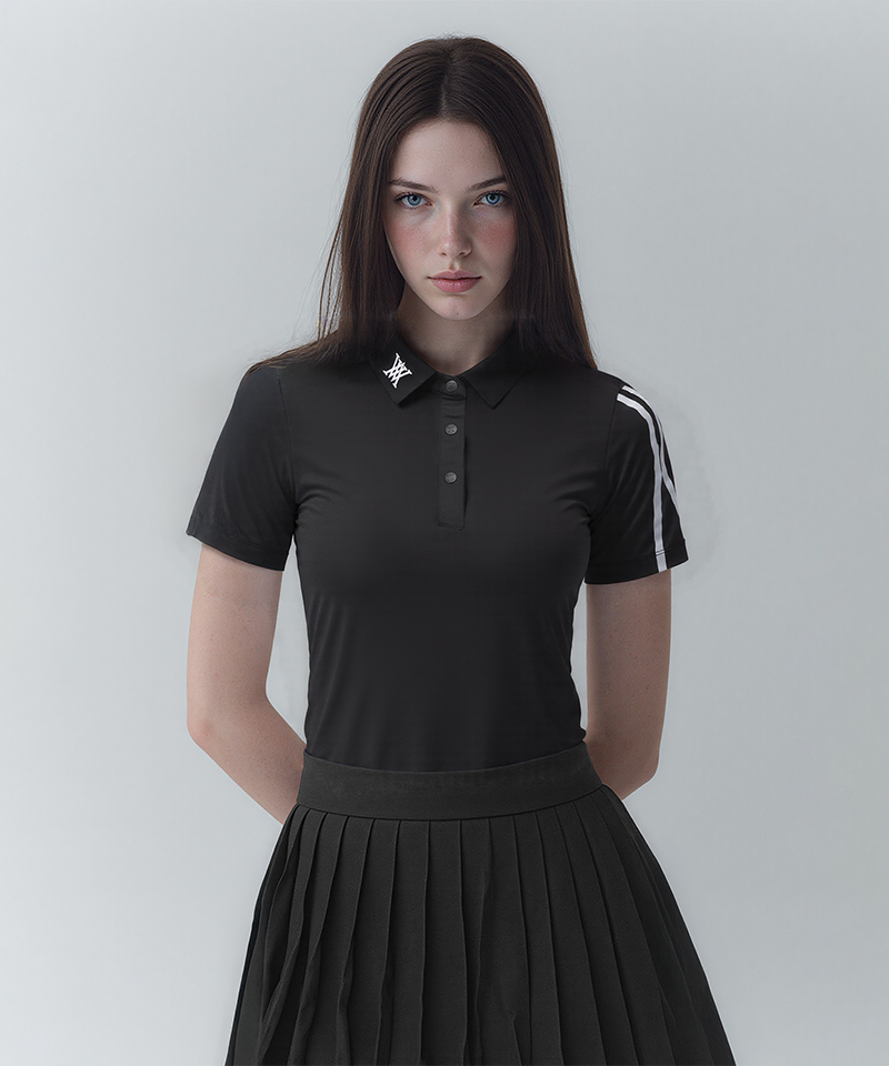 GG Women's Sleeve Print Short Sleeve T-Shirt - Black