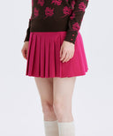 Women's Half Pleats Golf Skirt - Pink