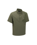 Men's Asymmetric Short Sleeve Anorak - Khaki