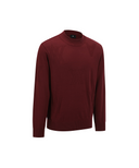 Men's Logo Pattern Turtleneck Sweater - Burgundy