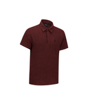 Men's Wave Textured Transition Short Sleeve T-Shirts - Burgundy