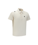 Men's Wave Textured Transition Short Sleeve T-Shirts - Cream
