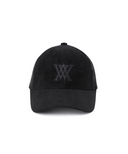 Uni Suede Logo Cap - Black