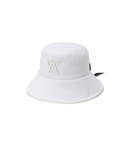 Women's Ribbon Bucket Hat - White