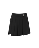 Women's Pleated Half Pants - Black