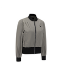Women's Color Block Hooded Blouson Jacket - Grey
