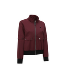 Women's Multi Pocket Blouson Jacket - Burgundy