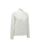 Women's Logo Pattern Turtleneck Sweater - Off White