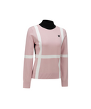 Women's Block Turtleneck Sweater - Pink