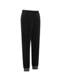 Women's Velvet Jogger Pants - Black