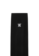Women's Tweed Knee Socks - Black