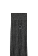 Women's Tweed Knee Socks - Dark Grey