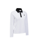 Women's Contrast Collar T-Shirt - Off White