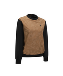 Women's Camo Pattern Layered T-Shirt - Camel