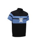 Men's Abstract Color Block Sweater - Black