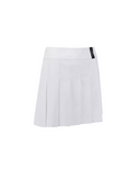 Women's Over Pleated Half Pants - White