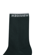 Women's Basic Middle Socks - Dark Green