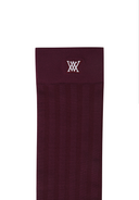 Women's Color Pop Knee Socks - Burgundy