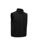 Men's Grid Quilted Down Vest - Black