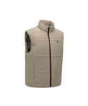 Men's Grid Quilted Down Vest - Light Beige