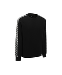 Men's Sleeve Tape Windproof Sweater - Black