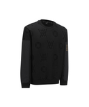 Men's Logo Jacquard Bonding Sweatshirt - Black
