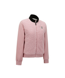 Women's Boucle Padded Sweater Cardigan - Light Pink