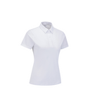 Women's Solid Short Sleeve Collar T-Shirt - White