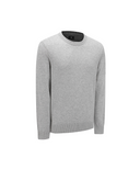 Men's Cashmere Round Sweater - Melange Grey