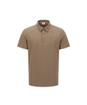 Men's Solid Short Sleeve Collar T-Shirt - Beige