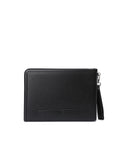 Uni Logo Intaglio Clutch - Black