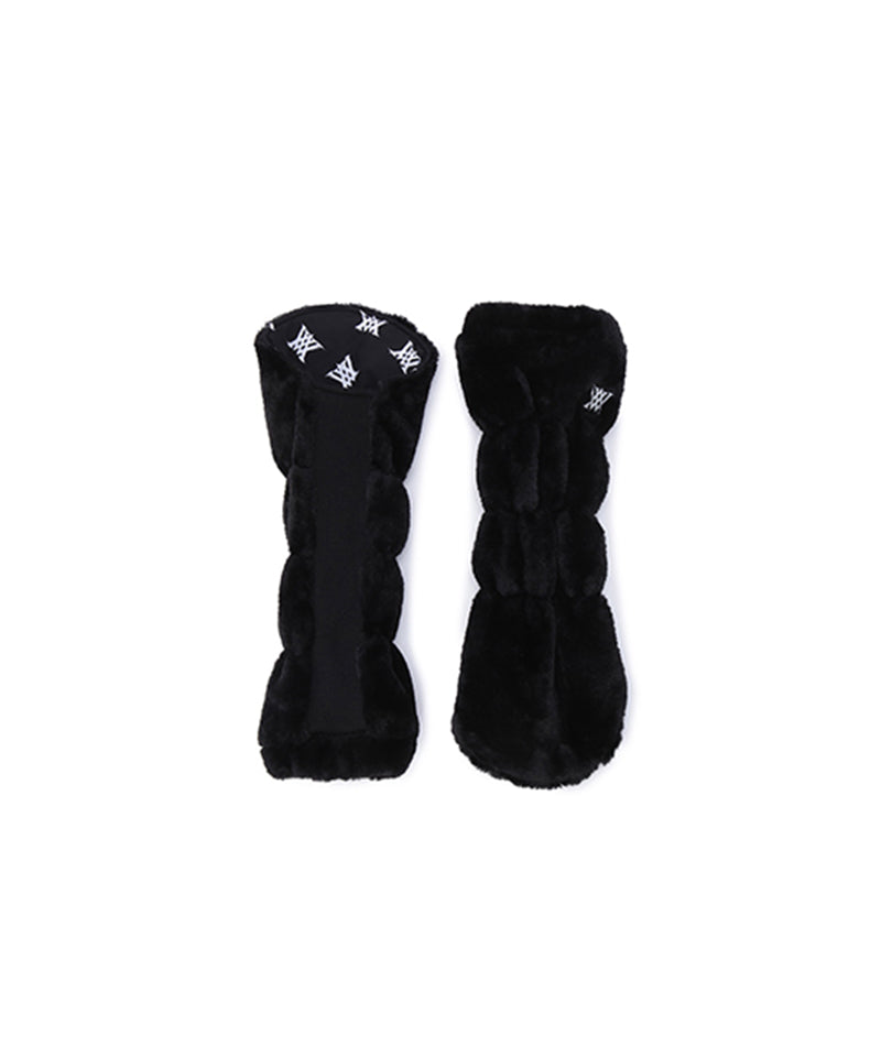 Woman's Pattern Reversible Leg Warmer - Black