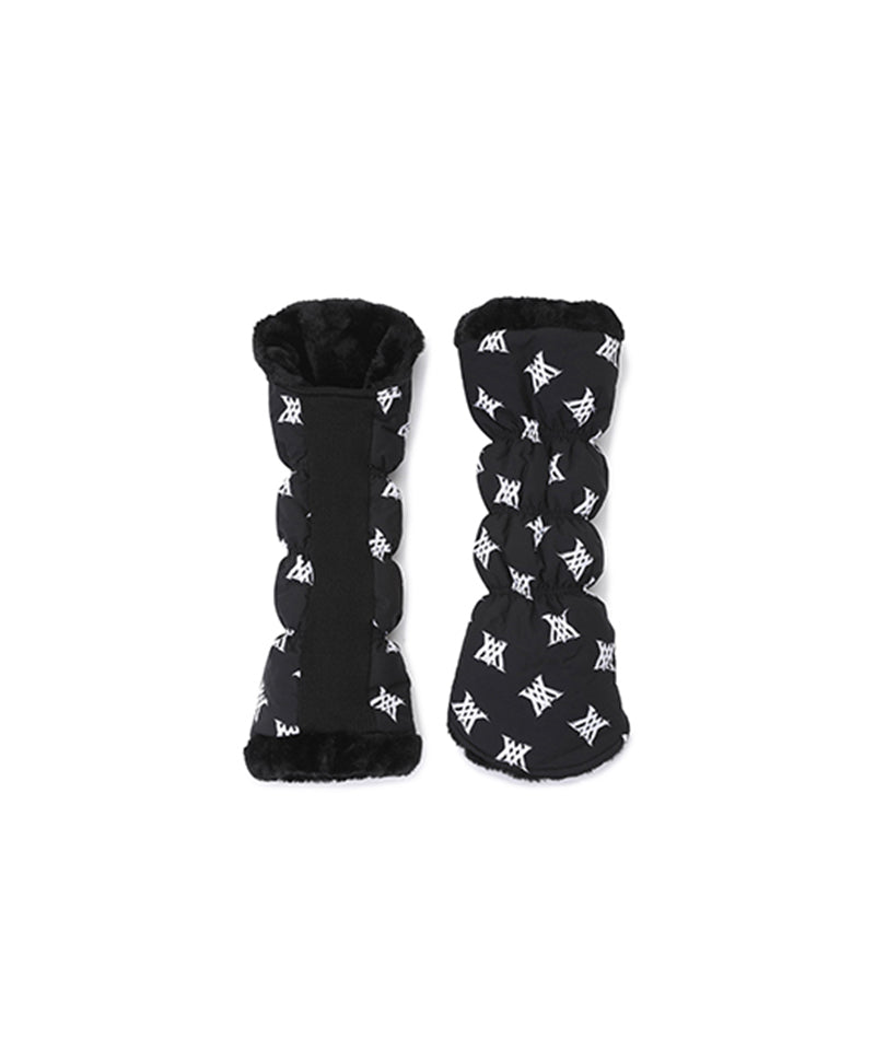 Woman's Pattern Reversible Leg Warmer - Black