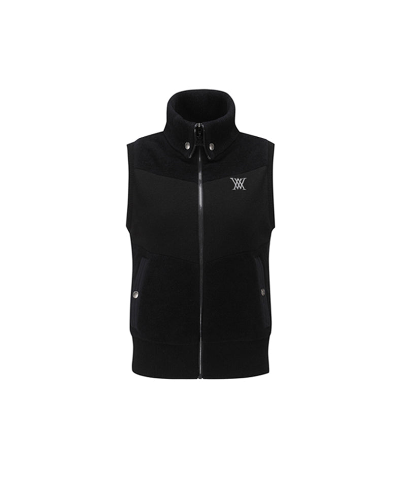 Women's Hybrid Knit Vest - Black