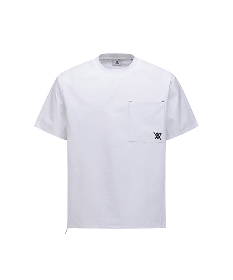 Men's Ribbed Crew Neck Short T-Shirt