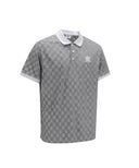 ANEW Golf Men's Terry Check Block Short T-Shirt - Gray