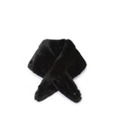 Woman's Fluffy Muffler - Black