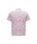 Men Camouflage Short T-Shirt - Pink