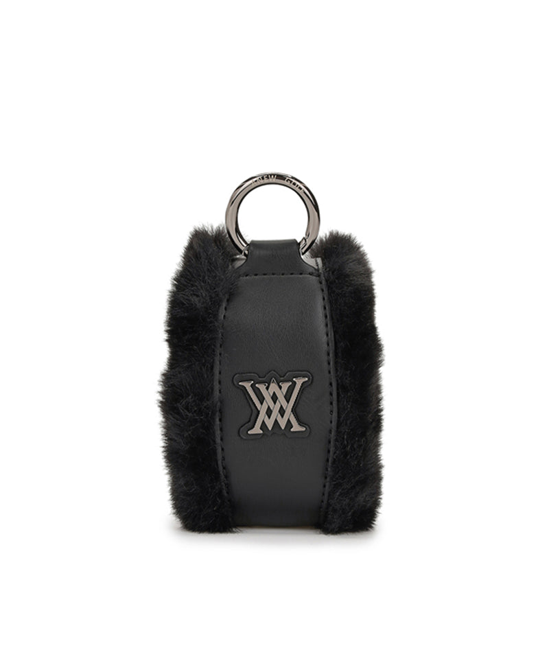 Curly Circle Ball Case - Black
