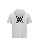 [Legacy Sale]  Men's Lip Hoodie Short T-Shirt - Beige