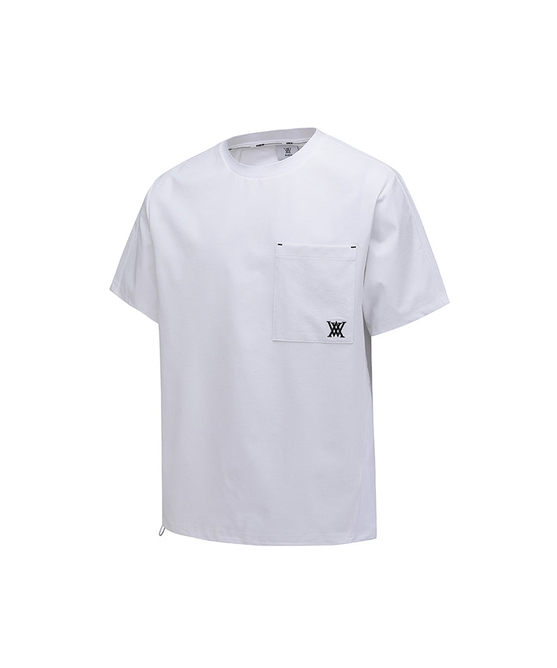 Men's Ribbed Crew Neck Short T-Shirt