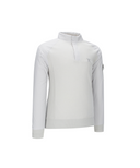 ANEW Golf Men's Preformance Wind Block Hybrid Pullover - Light Grey