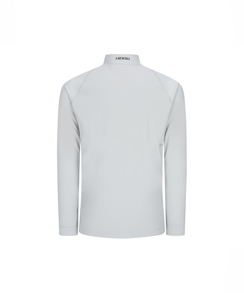 確認用 M anew golf ANEW Golf Men's M Performance High Neck L/TS - Light Grey