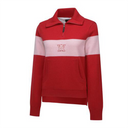 ANEW Golf Women's Big Collar Half Zip-UP Pullover - Red