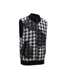 Men's FA Pattern Reversible Knit Vest - Black