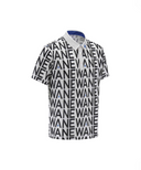 ANEW GOLF Men's SM Logo Pattern Short T-Shirt - Cream