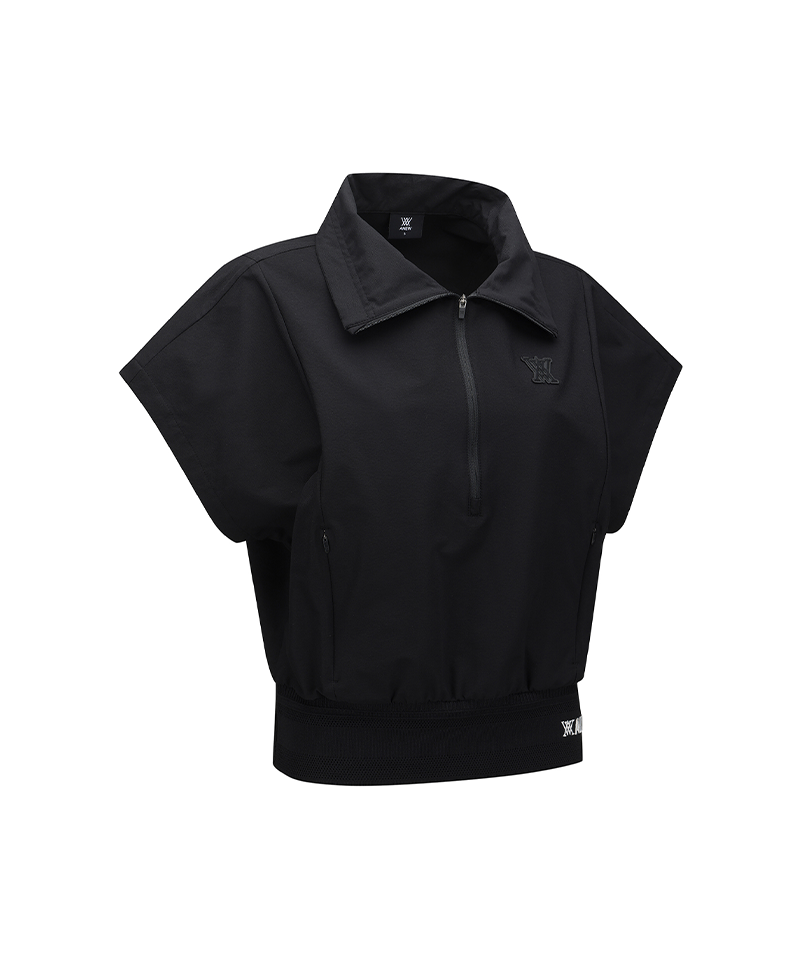 ANEW Golf Women's SM Short Sleeve Anorak Jacket - Black